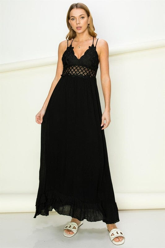 In Love Bustier Lace Maxi Dress - Demented Sisters