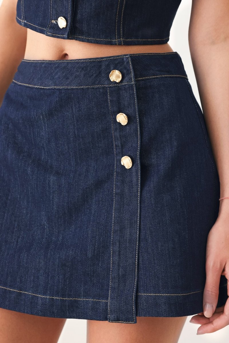ICONIC INDIGO DENIM SKORT - Demented Sisters