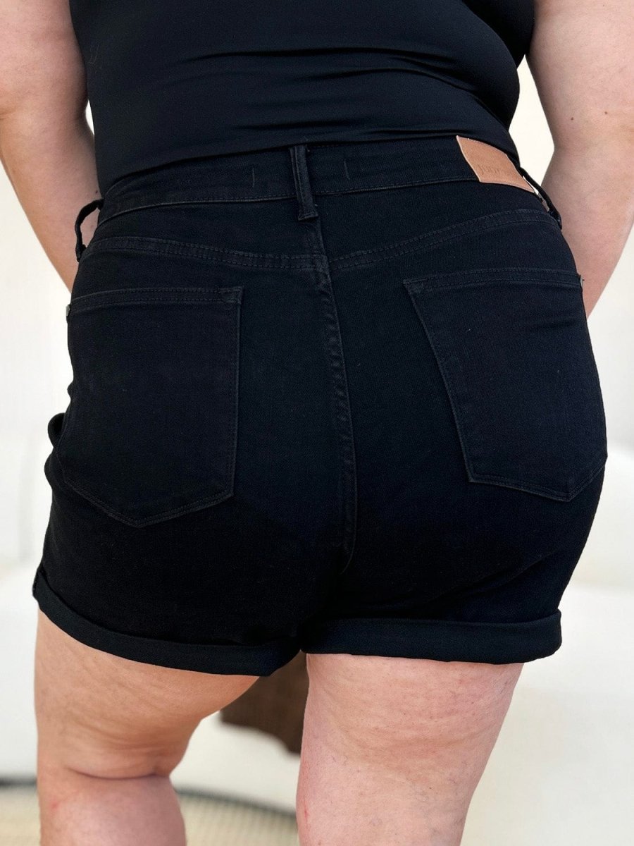 Judy Blue High Waist Tummy Control, Denim Shorts - Demented Sisters
