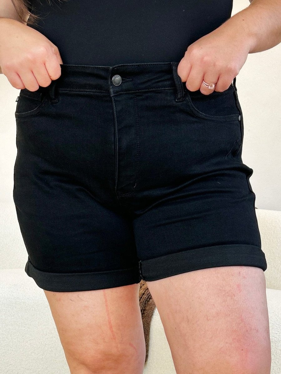 Judy Blue High Waist Tummy Control, Denim Shorts - Demented Sisters