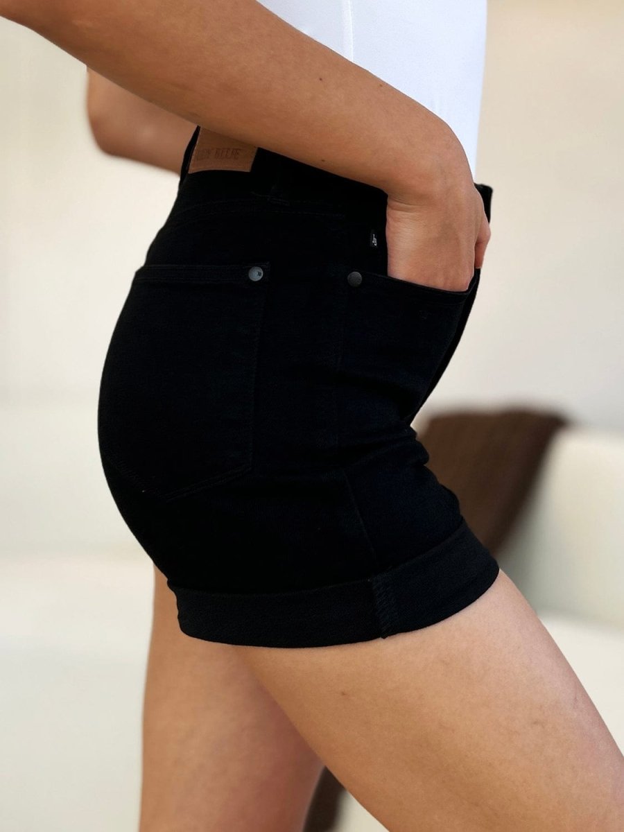 Judy Blue High Waist Tummy Control, Denim Shorts - Demented Sisters