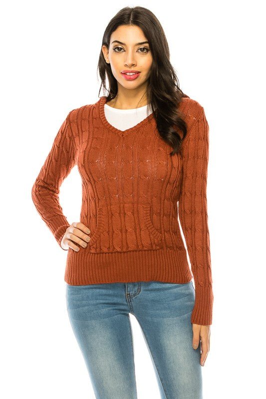 Knit hoodie sweater - Demented Sisters