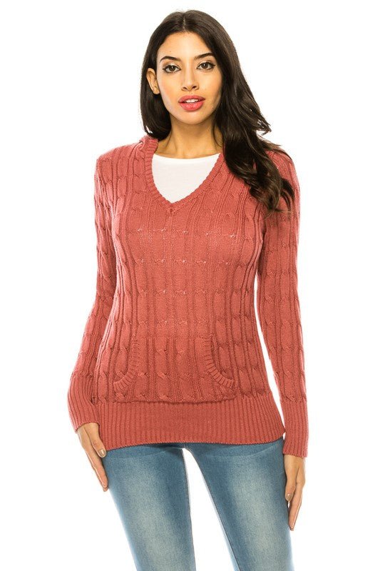Knit hoodie sweater - Demented Sisters