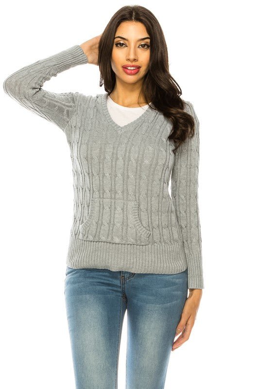 Knit hoodie sweater - Demented Sisters