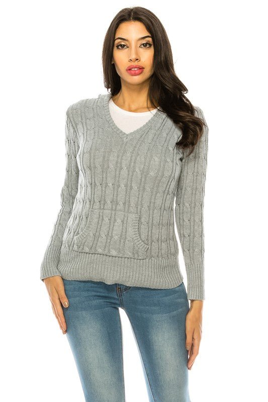 Knit hoodie sweater - Demented Sisters