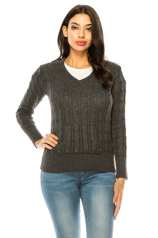 Knit hoodie sweater - Demented Sisters