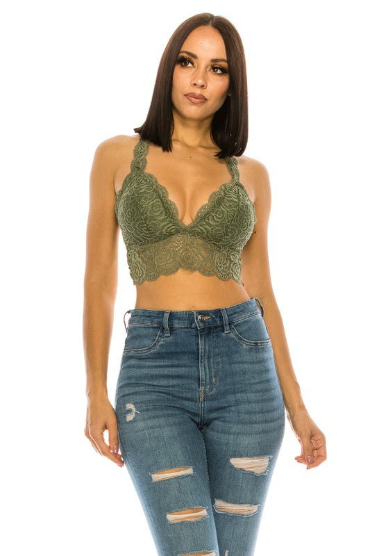 Lace Crop Top - Demented Sisters