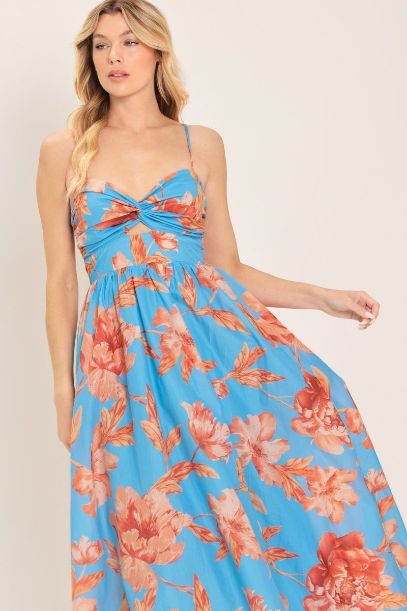 LAGOON ROMANCE WOVEN MIDI DRESS - Demented Sisters