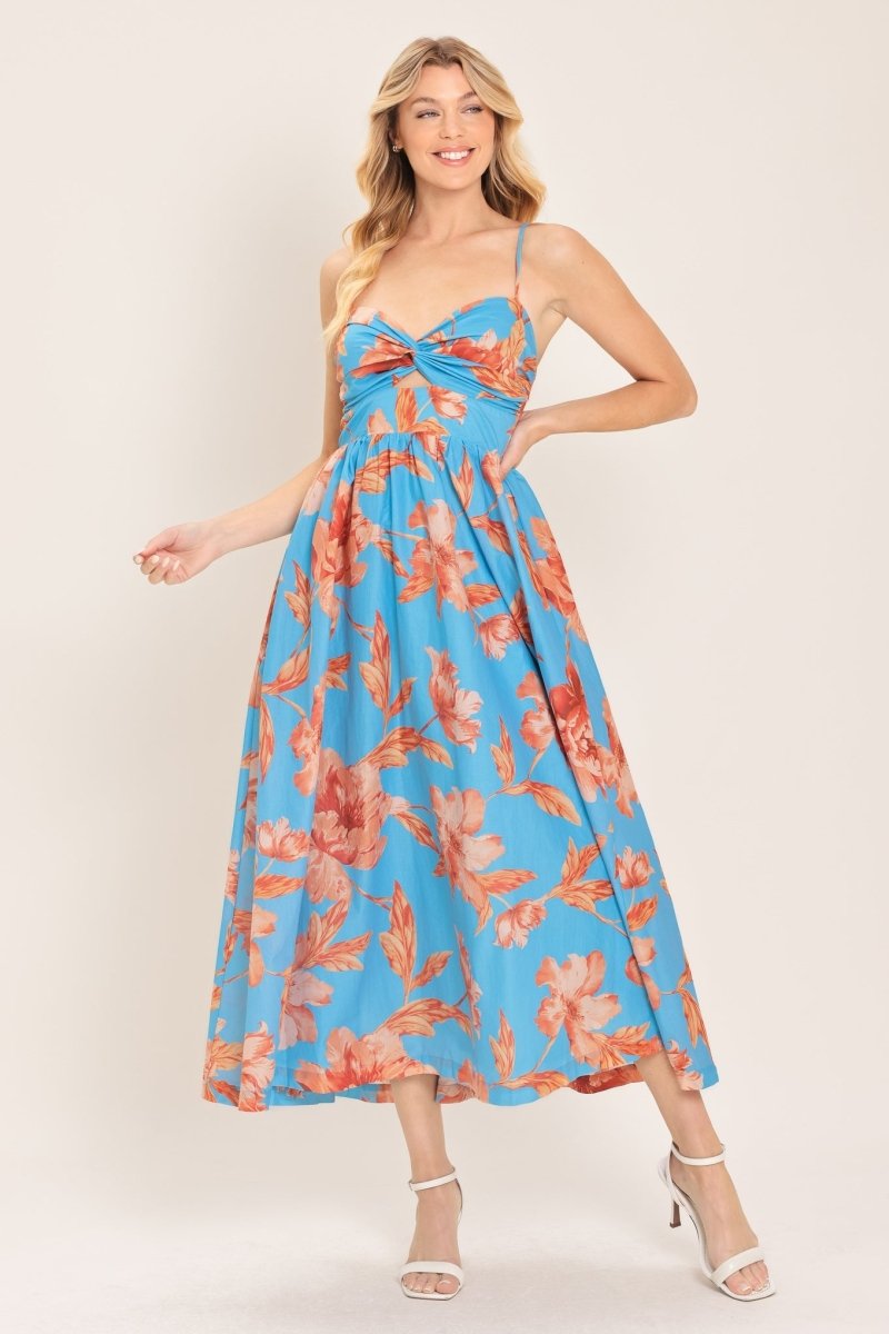 LAGOON ROMANCE WOVEN MIDI DRESS - Demented Sisters