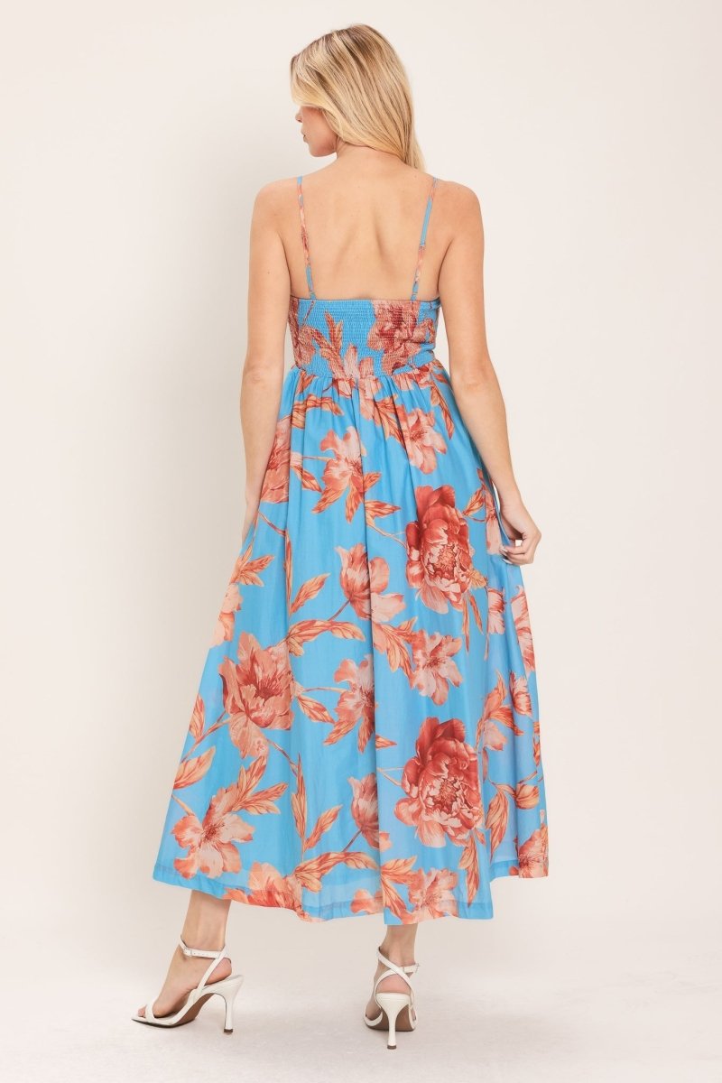 LAGOON ROMANCE WOVEN MIDI DRESS - Demented Sisters