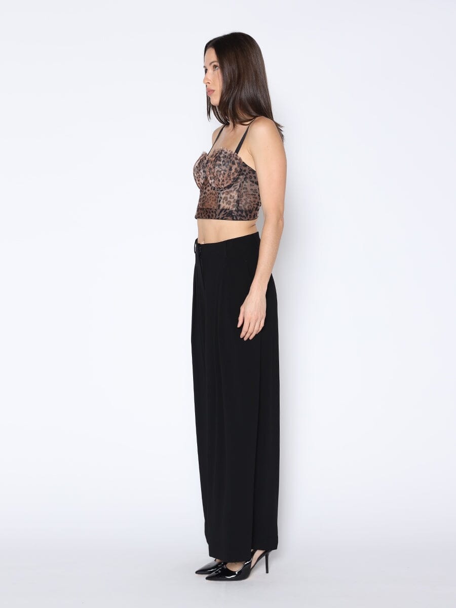 Leopard Print Bustier Top - Demented Sisters