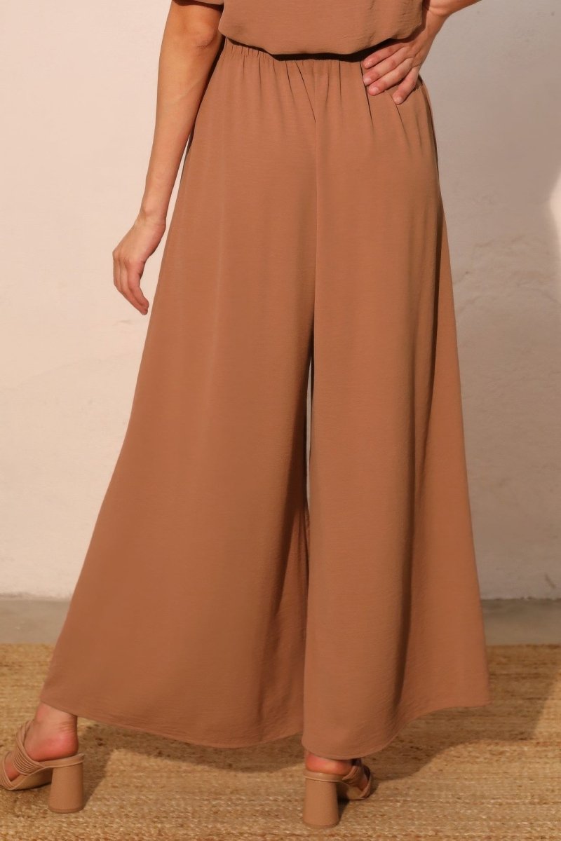 Matte Crepe Wide Leg Swing Pants - Demented Sisters