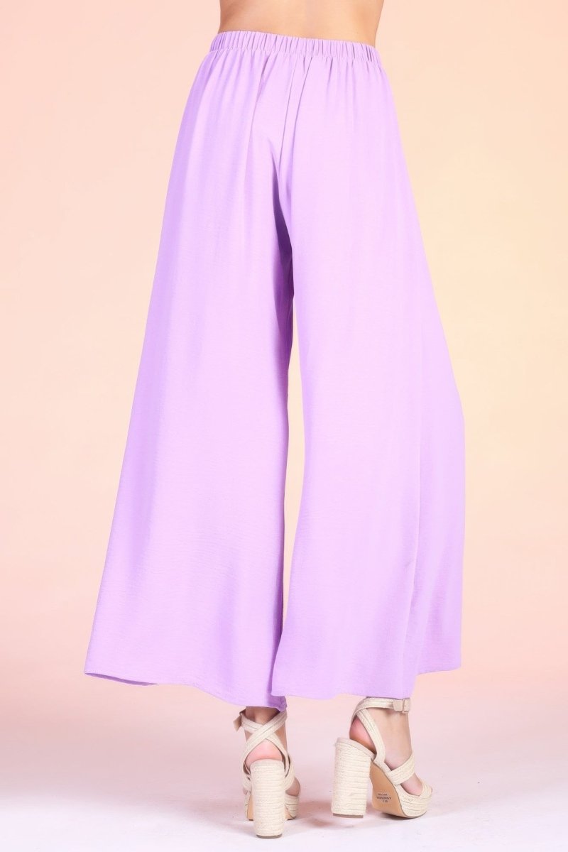 Matte Crepe Wide Leg Swing Pants - Demented Sisters