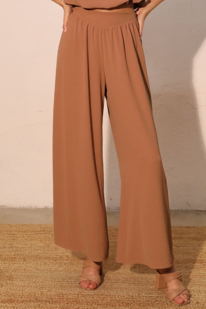 Matte Crepe Wide Leg Swing Pants - Demented Sisters