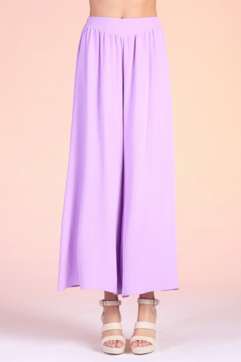 Matte Crepe Wide Leg Swing Pants - Demented Sisters