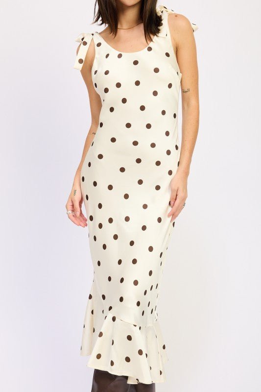"Mermaid" Polka Maxi Dress - Demented Sisters