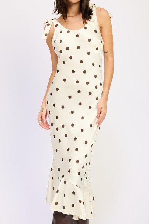 "Mermaid" Polka Maxi Dress - Demented Sisters
