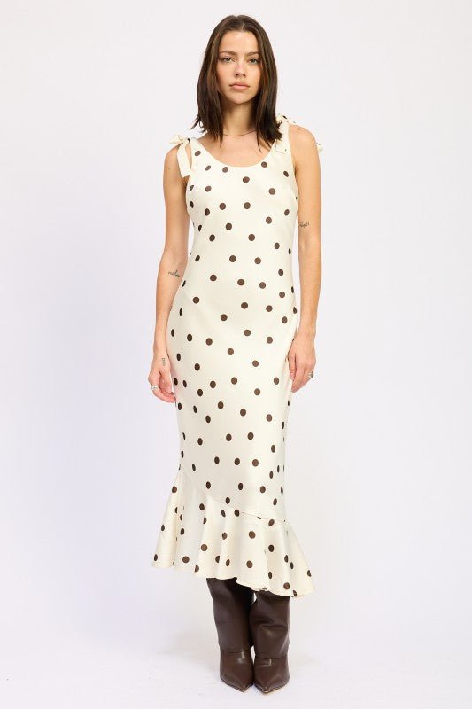 "Mermaid" Polka Maxi Dress - Demented Sisters