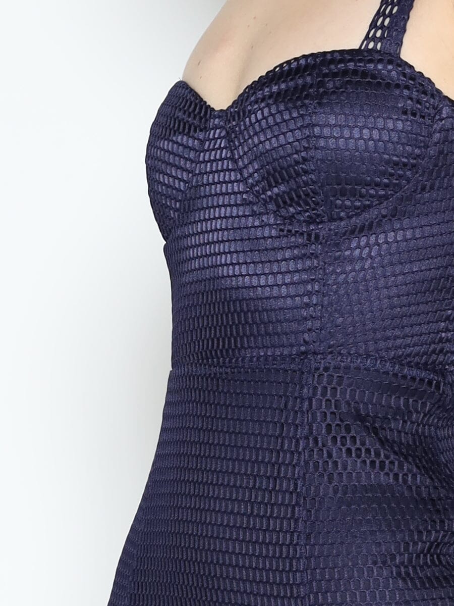 Mesh Sleeveless Mermaid Bodycon Dress - Demented Sisters