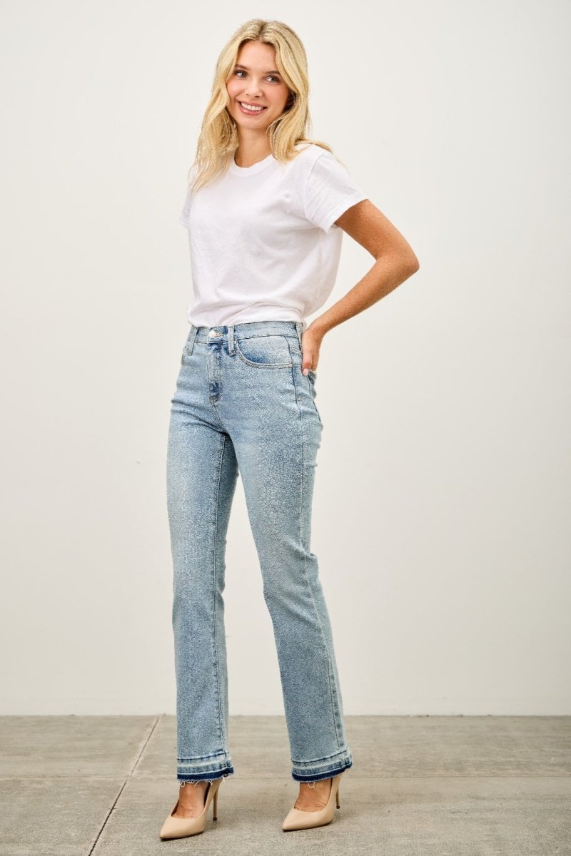 Mid Rise Flare With Released Hem - Demented Sisters