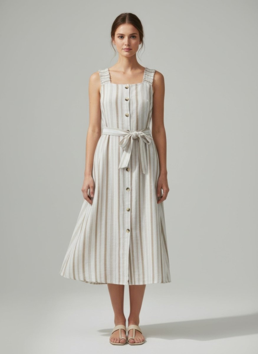 Mlle Gabrielle Striped Dress - Demented Sisters