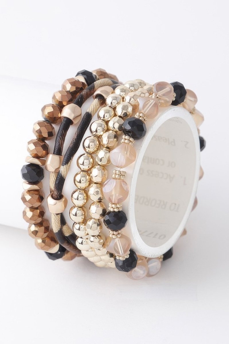 Multi Bead N Crystal Bracelets - Demented Sisters