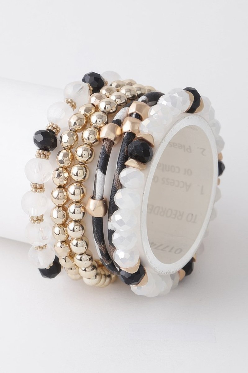 Multi Bead N Crystal Bracelets - Demented Sisters