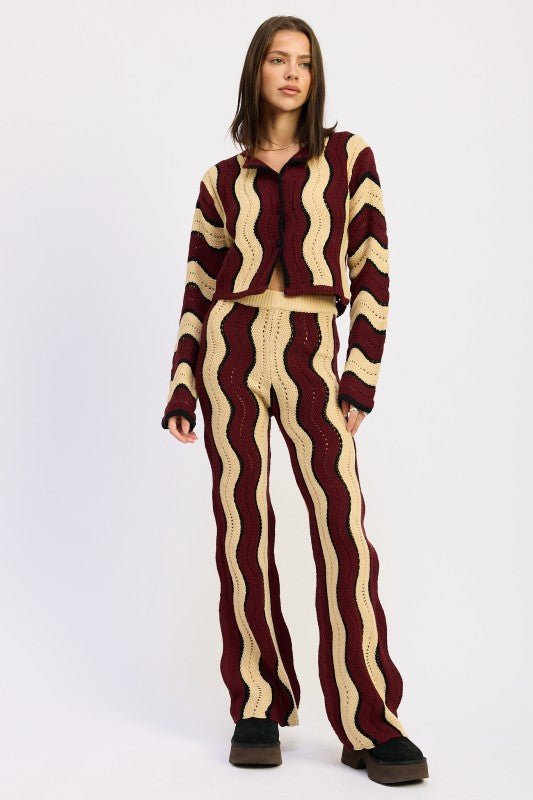 MULTI COLOR SWEATER PANTS - Demented Sisters