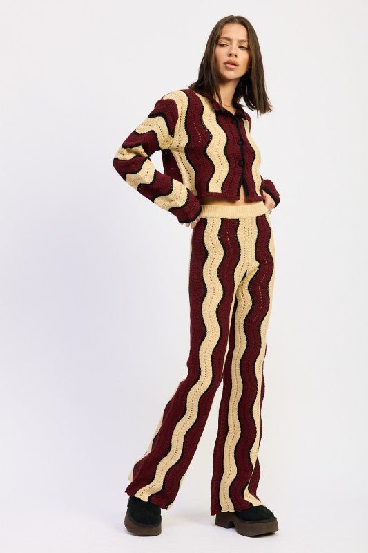 MULTI COLOR SWEATER PANTS - Demented Sisters