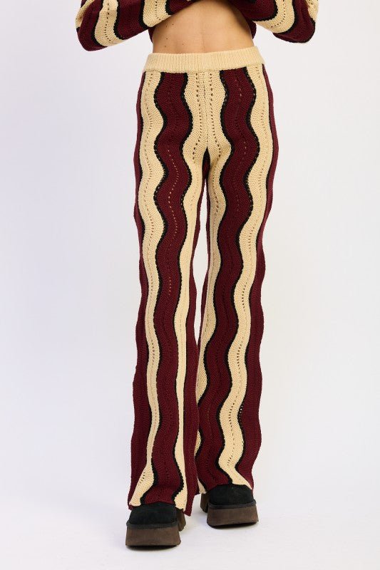 MULTI COLOR SWEATER PANTS - Demented Sisters