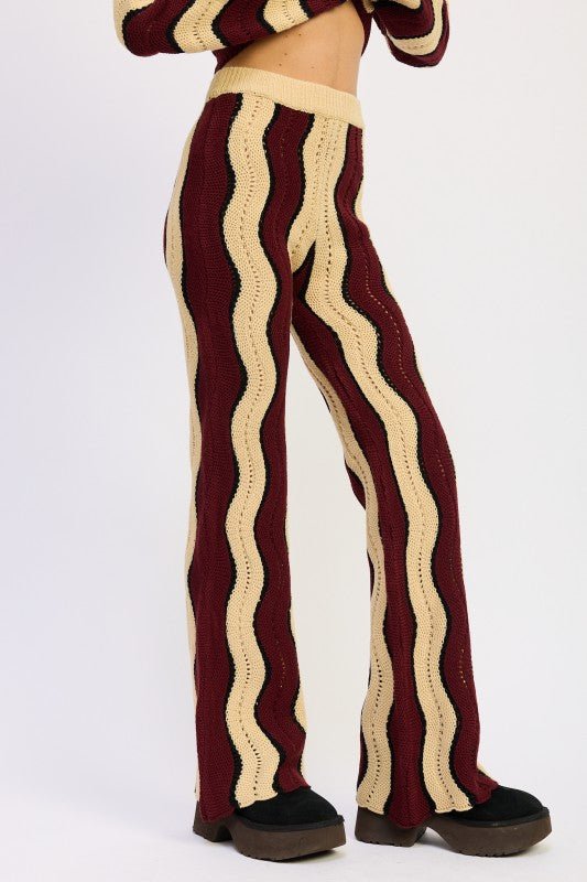 MULTI COLOR SWEATER PANTS - Demented Sisters