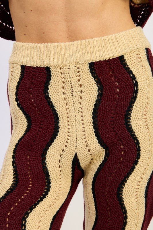 MULTI COLOR SWEATER PANTS - Demented Sisters