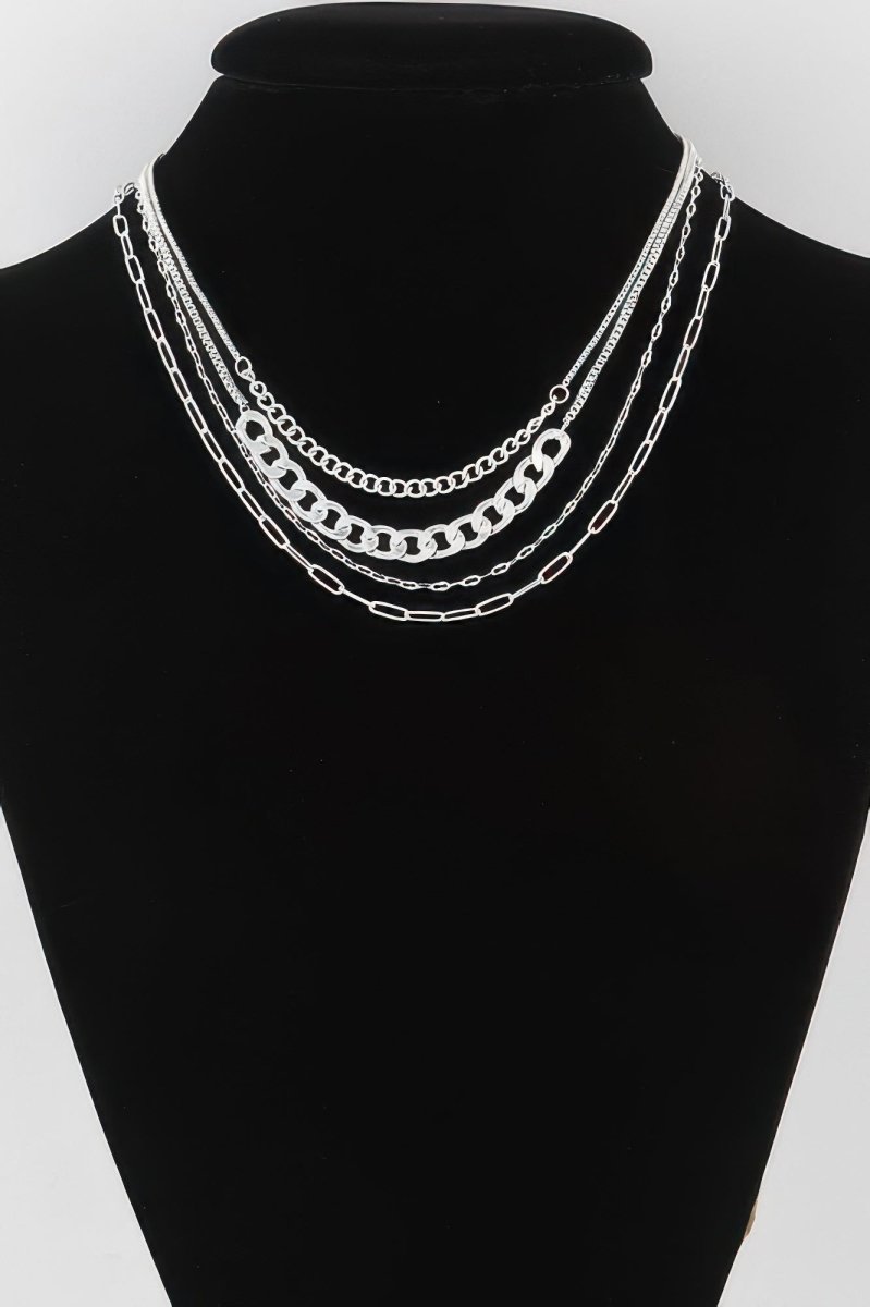 Multi Curb Mariner Chain Necklace - Demented Sisters