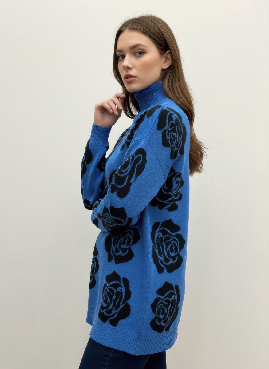 Ninety Floral Sweater - Demented Sisters