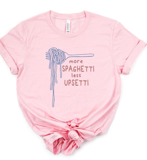 "More Spaghetti Less Upsetti” Graphic Tee – Unisex Soft Cotton T-Shirt - Demented Sisters