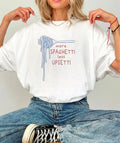 "More Spaghetti Less Upsetti” Graphic Tee – Unisex Soft Cotton T-Shirt - Demented Sisters
