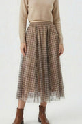 Plaid Tulle Midi Skirt - Demented Sisters