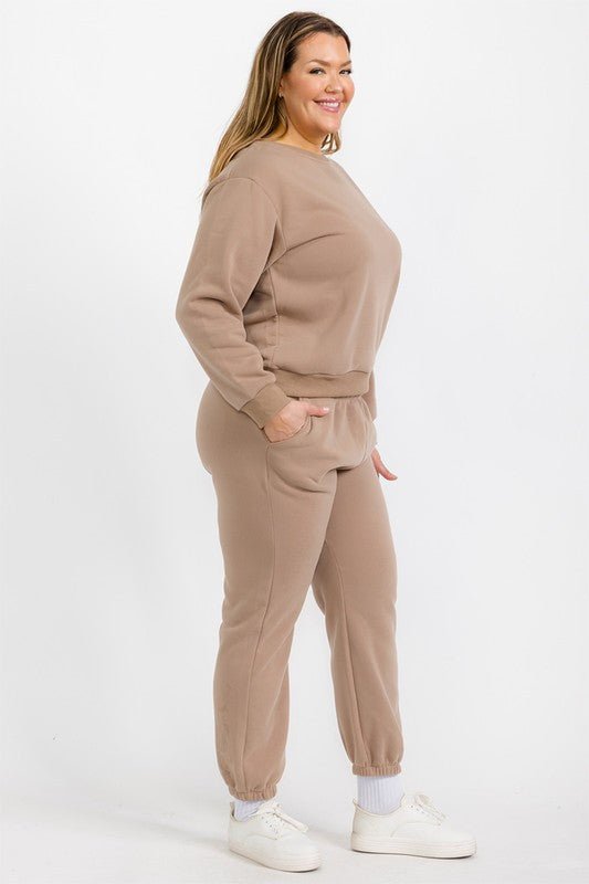 Plus Size Classic Poly Fleece Crewneck Pullover - Demented Sisters