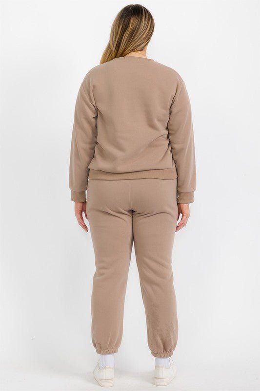 Plus Size Classic Poly Fleece Crewneck Pullover - Demented Sisters