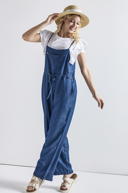 Pocket Adjustable Straps Overall Jumpsuit - Demented Sisters