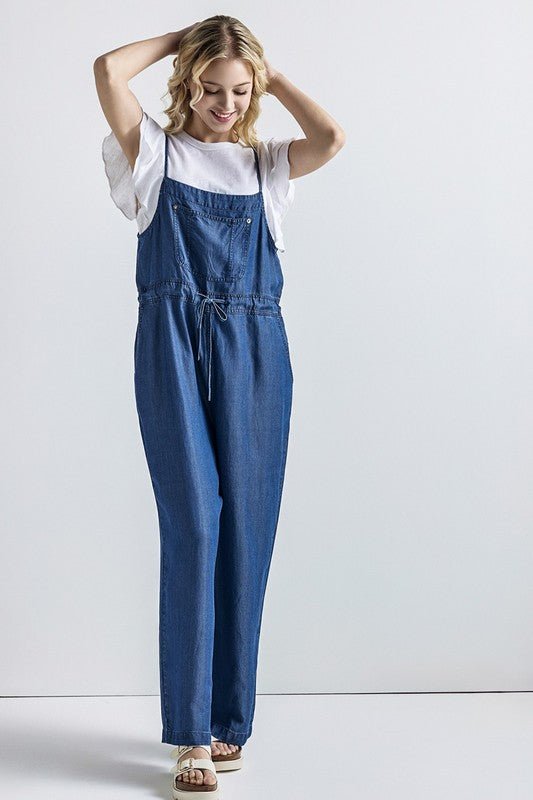 Pocket Adjustable Straps Overall Jumpsuit - Demented Sisters