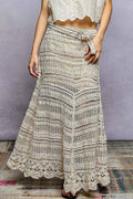 POL Boho Crochet Knit Maxi Skirt - Demented Sisters