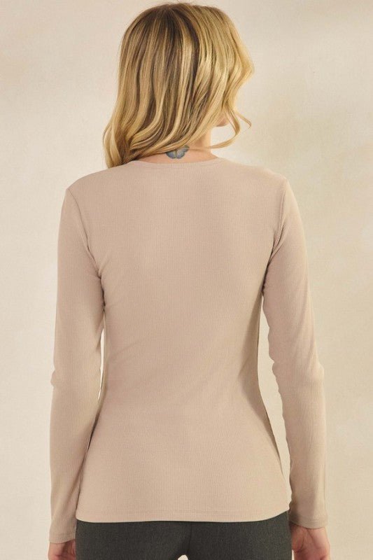 Pure Comfort Viscose Ribbed Long Sleeve Top - Demented Sisters