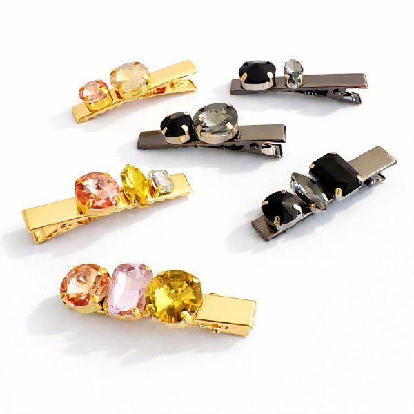 Radiant Gem Hair Clip Set – Luxe Sparkle Edition - Demented Sisters