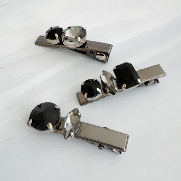 Radiant Gem Hair Clip Set – Luxe Sparkle Edition - Demented Sisters