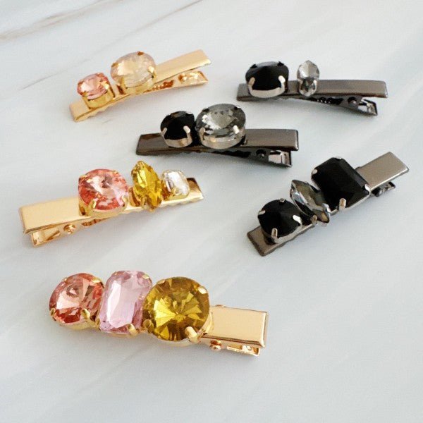 Radiant Gem Hair Clip Set – Luxe Sparkle Edition - Demented Sisters