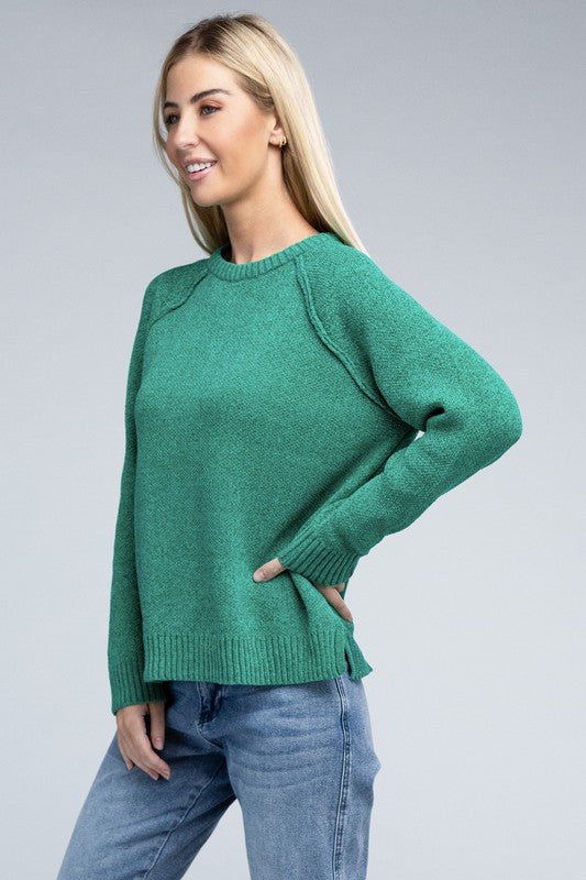 Raglan Chenille Sweater - Demented Sisters