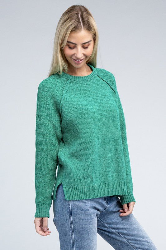 Raglan Chenille Sweater - Demented Sisters