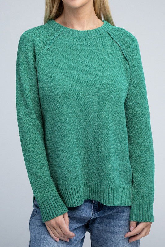 Raglan Chenille Sweater - Demented Sisters