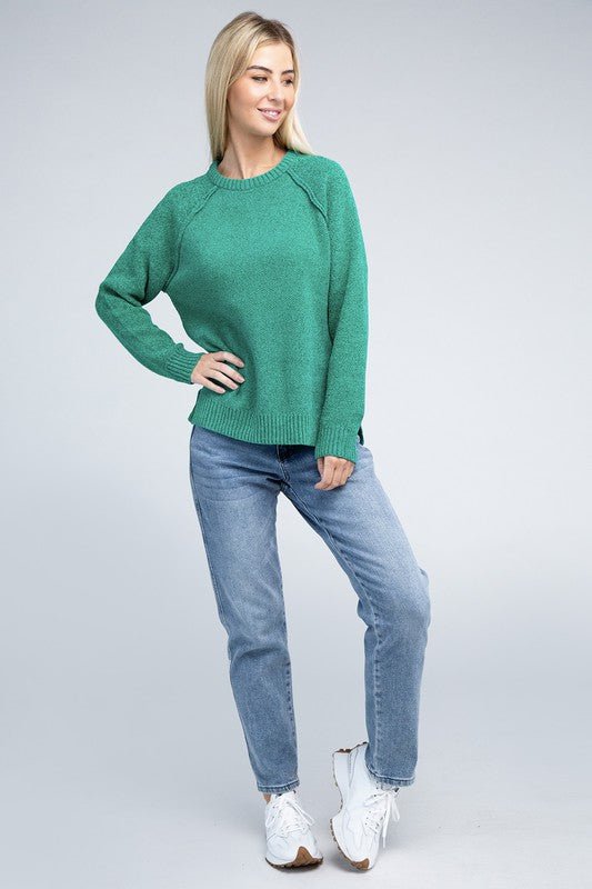 Raglan Chenille Sweater - Demented Sisters